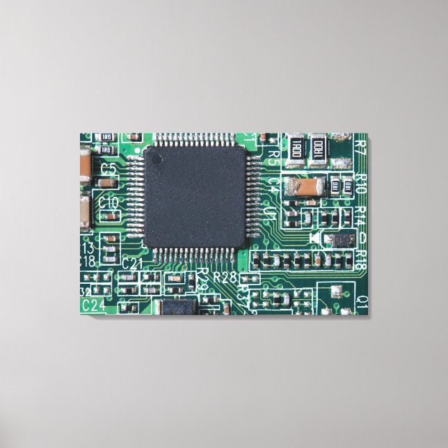 Circuit board canvas print (Front)