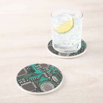 Circuit Board Coaster by jahwil at Zazzle