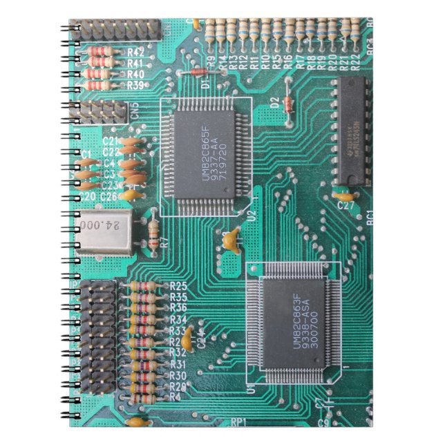 Circuit board, computer motherboard note pad notebook (Front)