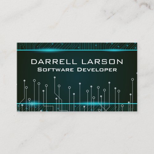 Circuit Board  Computer Technology Business Card