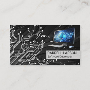 Circuit Board   Computer Technology   Engineer  Business Card