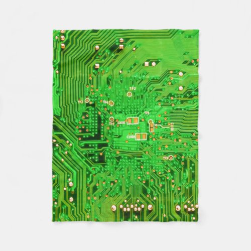 Circuit Board Design Fleece Blanket