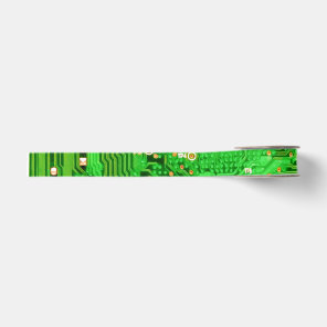Circuit Board Design Grosgrain Ribbon
