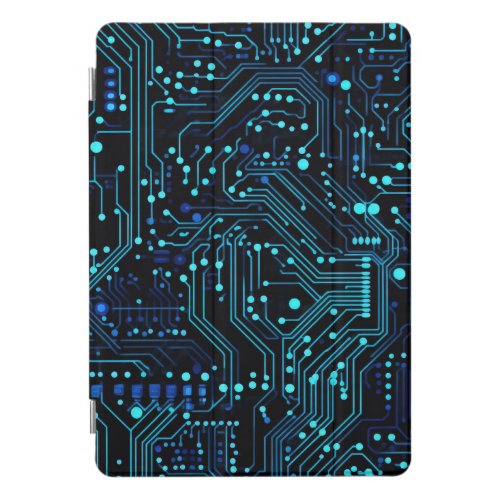 Circuit Board design illustration Cushion iPad Pro Cover