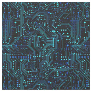Circuit Board design illustration Fabric