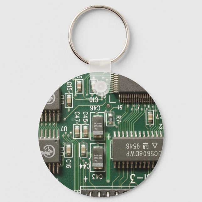 Circuit Board Design Keychain (Front)