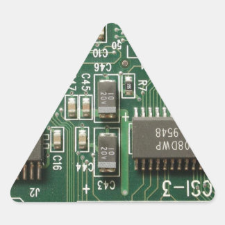 Circuit Board Design Triangle Sticker