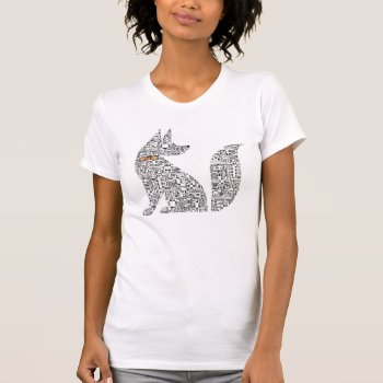 Circuit Board Dog Illustration T-shirt by DangerMouthdesign at Zazzle