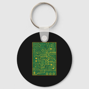 Circuit Board Electrician Awesome Electrical Gift Keychain