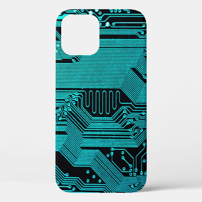 Circuit board. Electronic computer hardware techno Case-Mate iPhone Case (Back)