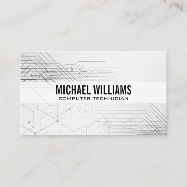 Circuit Board Electronics Components Business Card (Front)