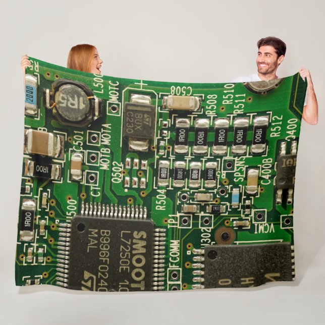 CIRCUIT BOARD FLEECE BLANKET (In Situ)