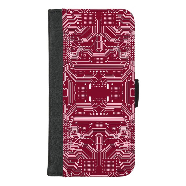 Circuit board iPhone wallet case (Front)