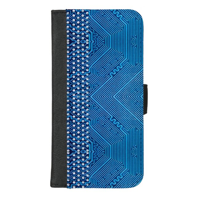 Circuit board iPhone wallet case (Front)