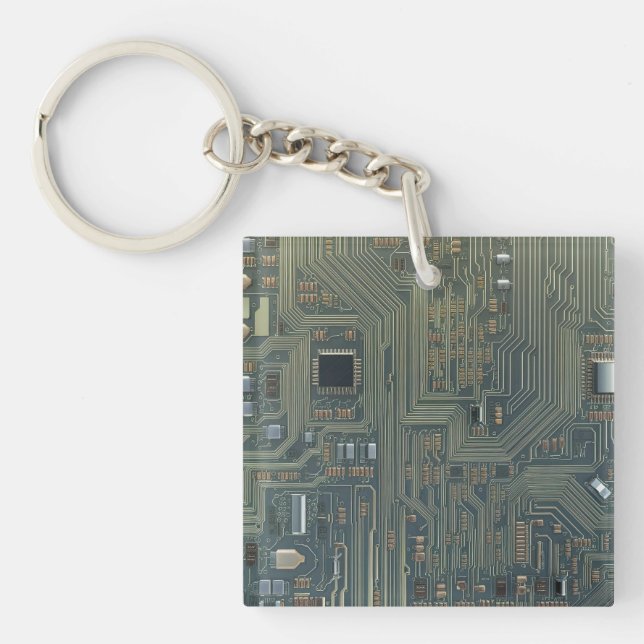 Circuit Board Keychain (Front)