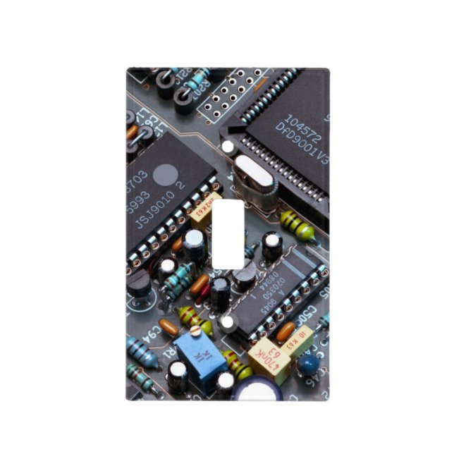Circuit Board Light Switch Plate (Front)