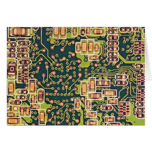 Circuit Board Macro Photo Cards (Front Horizontal)