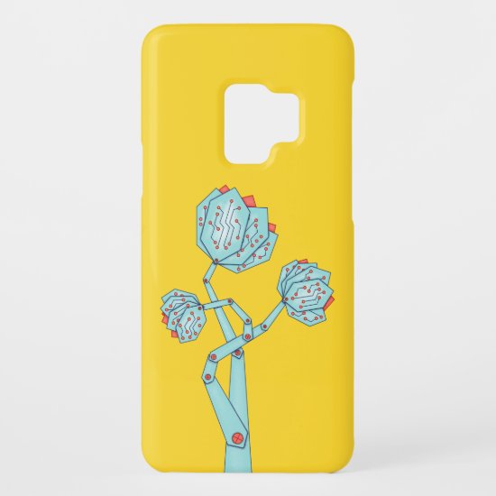 Circuit Board Mechanical Flowers Geek Girl Case-Mate Samsung Galaxy S9 Case