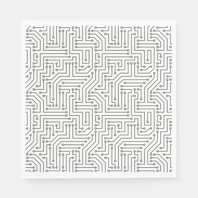 Circuit Board Napkins (Front)