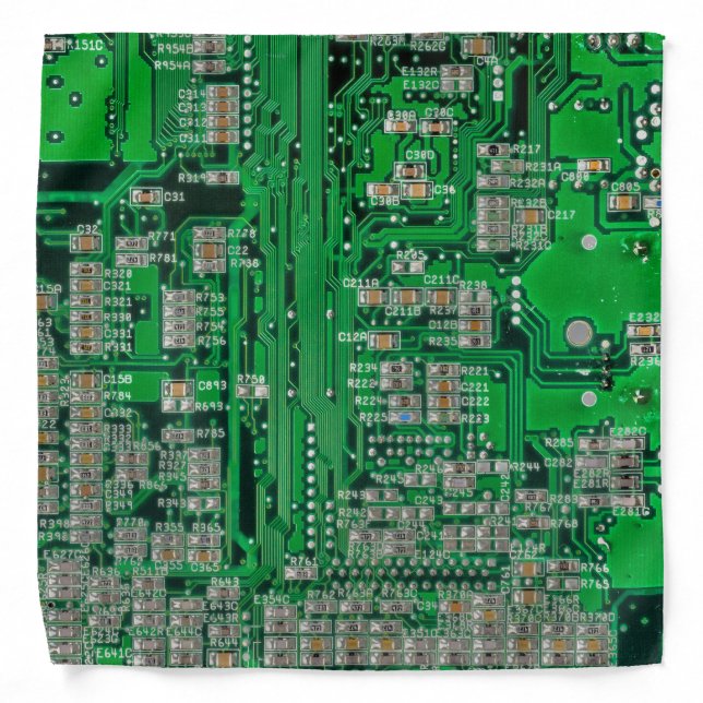 Circuit Board Painting Bandana (Front)