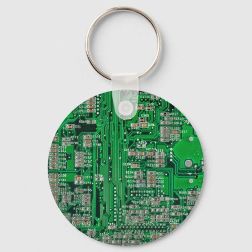 Circuit Board Painting Keychain