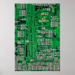 Circuit Board Painting Poster at Zazzle