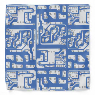 Circuit board pattern bandana