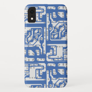 Circuit board pattern iPhone XR case
