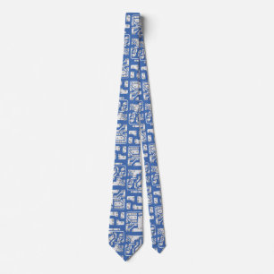 Circuit board pattern neck tie