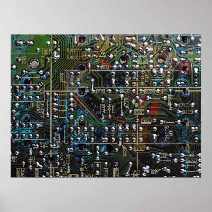 Circuit Board Poster | Zazzle