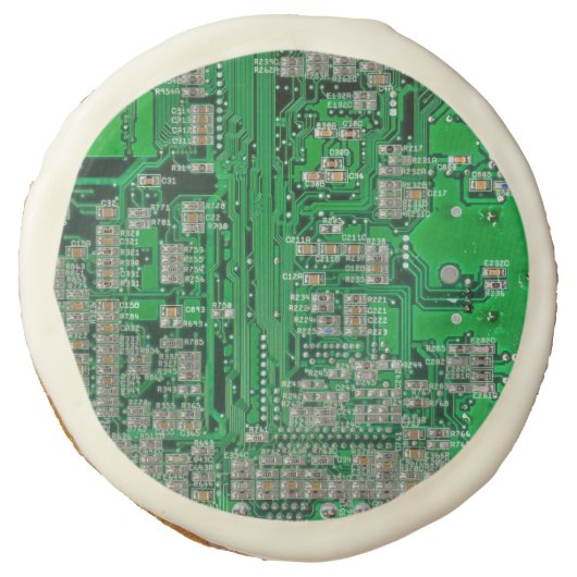 Circuit Board Sugar Cookie (Front)
