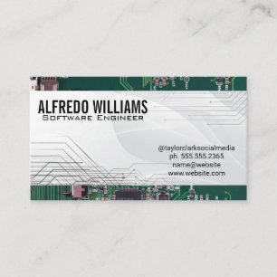 Circuit Board Tech   Software Programmer Business Card