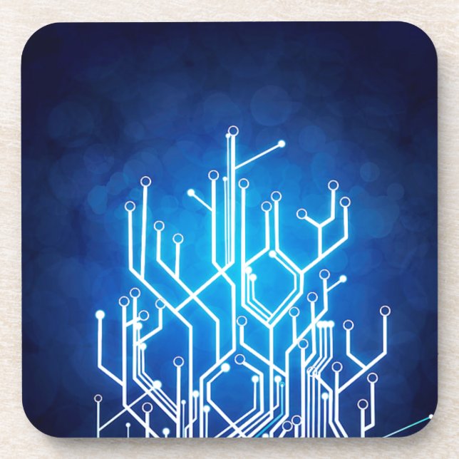circuit-board-technology- beverage coaster (Front)