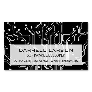 Circuit Board Technology Business Card Magnet