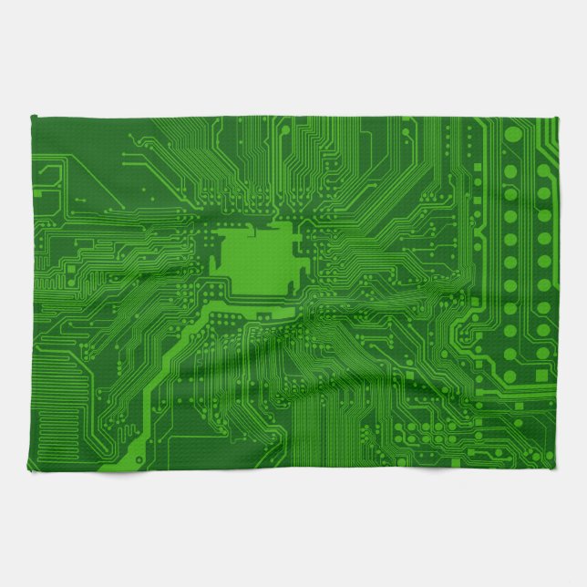 Circuit Board Towel (Horizontal)
