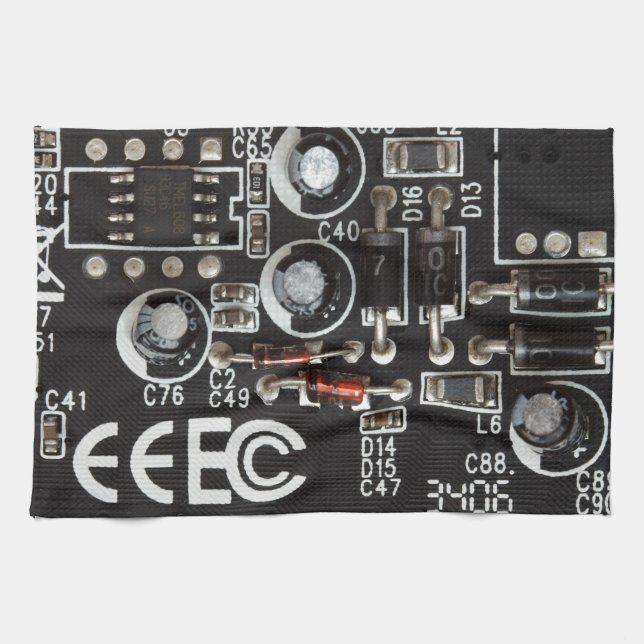 Circuit Board Towel (Horizontal)