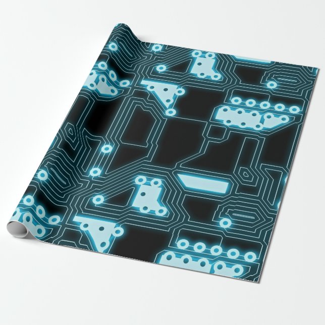 circuit board wrapping paper (Unrolled)