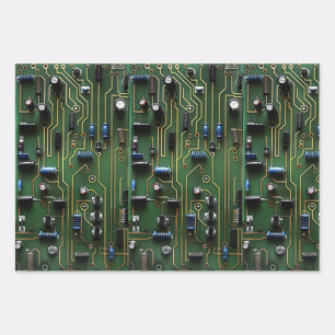 Circuit Board Wrapping Paper Sheets