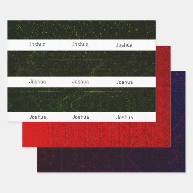 Circuit Board Wrapping Paper Sheets (Set)