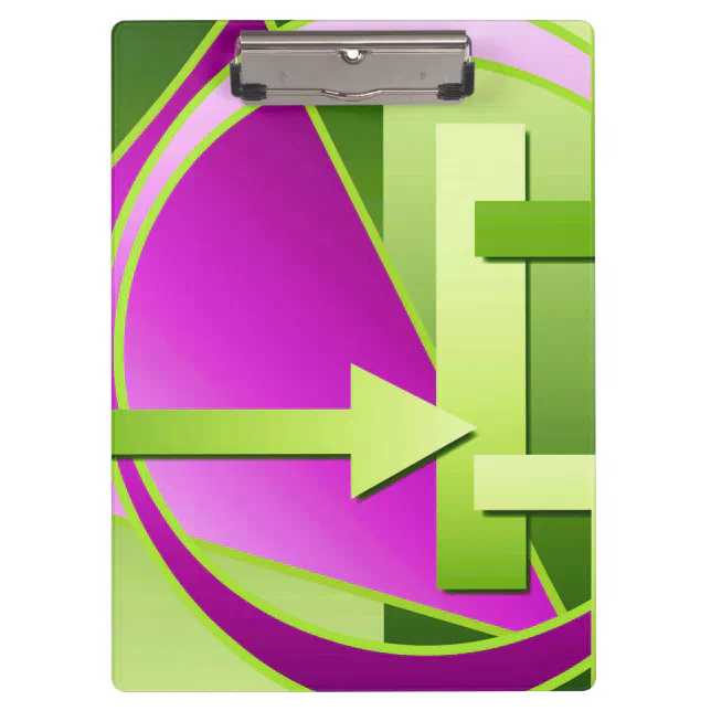 "Circuit Diagram" digital art print, lime green Clipboard Zazzle