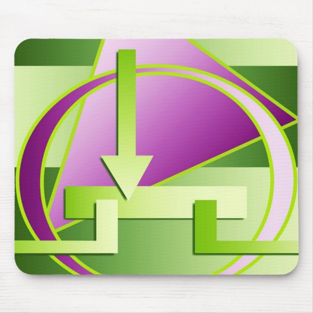 "Circuit Diagram" digital art print Mouse Pad (Front)