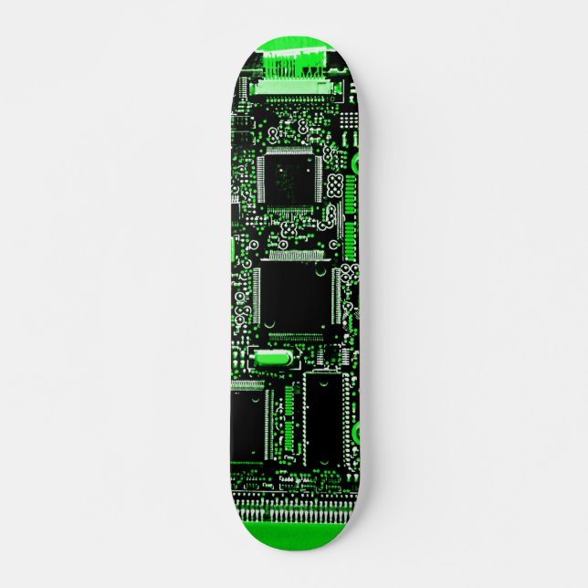 Circuit Green 2 skateboard Deck (Front)