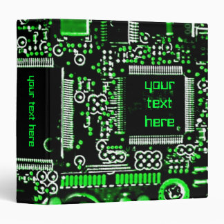 Circuit Green 2 'Your Text'  binder