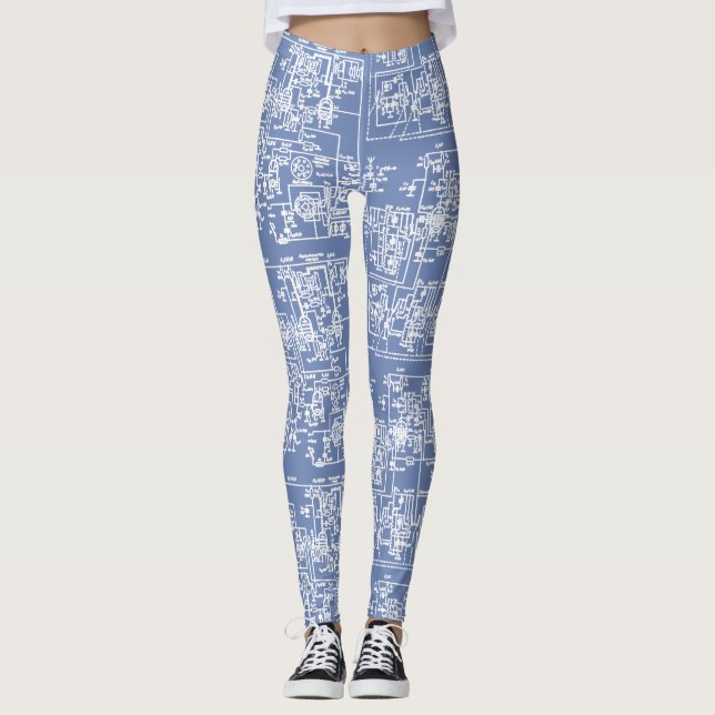 Circuit Leggings (white) (Front)