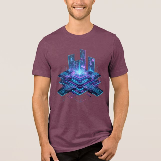 Circuit Map Tri-Blend Shirt (Front)