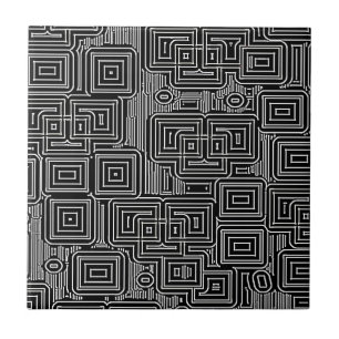 Circuit Maze Ceramic Tile