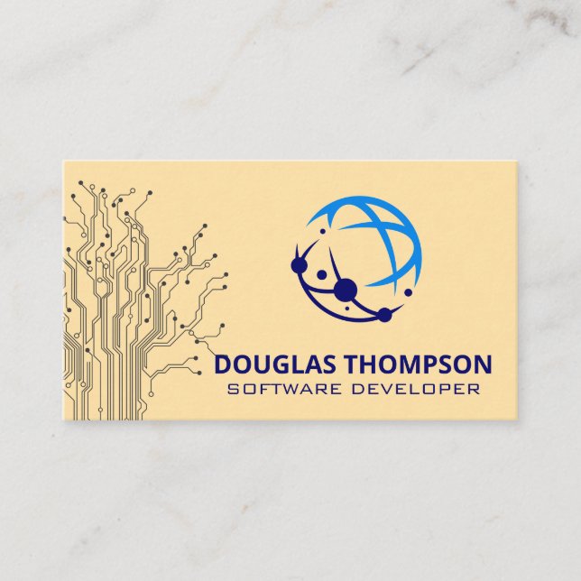 Circuit | Modern Tech Corporation Business Card (Front)