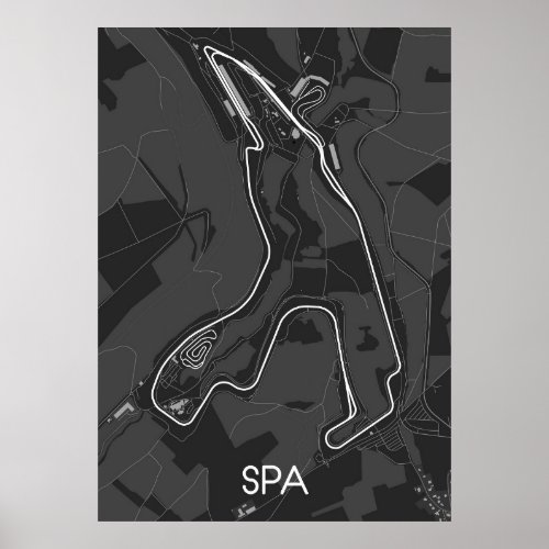 Circuit of Spa Poster