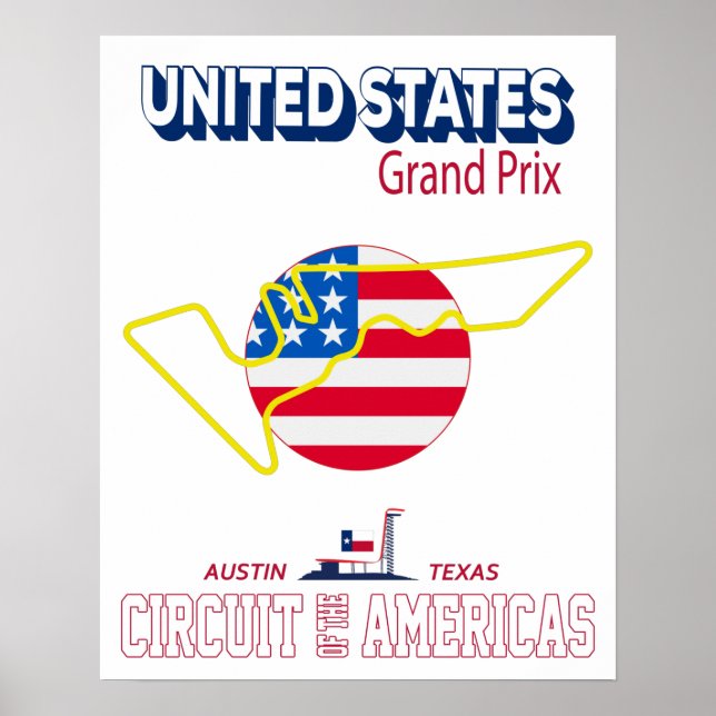 Circuit of The Americas - COTA Poster (Front)