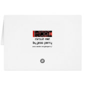 Circuit Red 2 'Good Luck' greetings card (Back Horizontal)